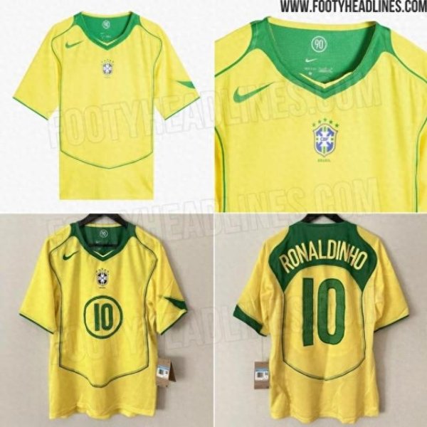 配资查询官网 耐克推出复刻2004年巴西国家队球衣, 罗纳尔迪尼奥10号战袍再现